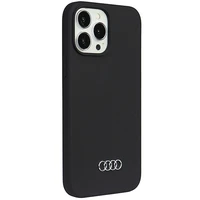 Audi silikona viedtālruņa apvalks iPhone 13 Pro Max 6.7" melns/melns cietais apvalks AU-LSRIP13PM-Q3/D1-BK