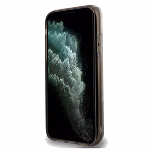 Karl Lagerfeld Liquid Glitter Choupette viedtālruņa apvalks iPhone 11 / Xr - caurspīdīgs