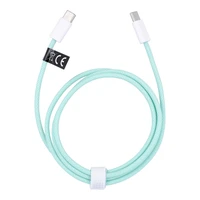Kabelis Type-C uz Type-C PD QC3.0 3A 60W C263 1 m zaļš