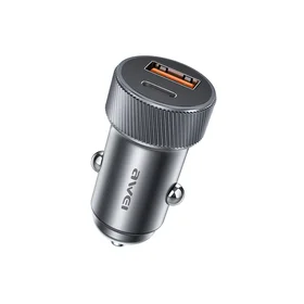 Auto lādētājs Awei C-857 33W USB-C/USB-A melns