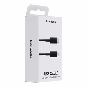 SAMSUNG oriģinālais kabelis Type C uz Type C 5A EP-DN975BBEGWW 1 m melns blisteris