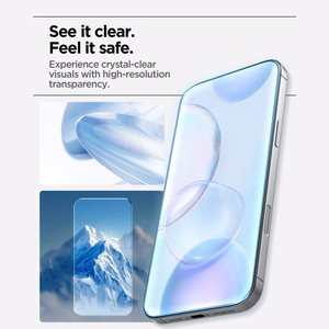Spigen Glas.tR AlignMaster Slim 3 rūdīta stikla ekrāna aizsargu komplekts iPhone 17