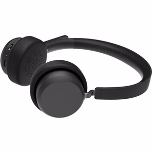 Lenovo 4XD1Q30302 bezvadu austiņas ar mikrofonu, ar stīpu, zvaniem/mūzikai, Bluetooth, melnas