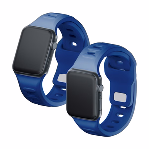 3mk silikona siksniņa Apple Watch, 38/40/41/42 mm, zils, mazais izmērs