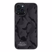 Tactical Camo Troop Maciņš for Apple iPhone 15 Plus Melns