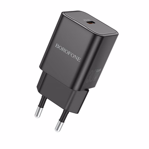 Borofone Sienas lādētājs BN13 Safety GaN - Type C - PD 30W melns