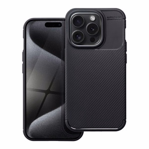 Viedtālruņa apvalks CARBON PREMIUM IPHONE 15 Pro melns