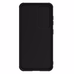 Nillkin CamShield Leather S viedtālruņa apvalks Samsung Galaxy S23+ ar kameras vāciņu melns