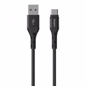 Energizer Ultimate C520CKBK USB-A–USB-C uzlādes un datu kabelis, 2 m, melns