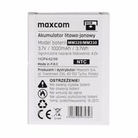 Oriģinālais akumulators Maxcom MM320/MM330 - 1000 mAh