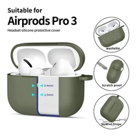 Tech-Protect silikona apvalks ar āķi AirPods Pro austiņām - olīvu