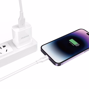 Dudao L2sL USB-A - Lightning 6A kabelis 1,2 m - balts