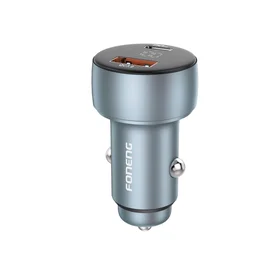 Auto lādētājs Foneng C18 48W USB-C/USB-A pelēks