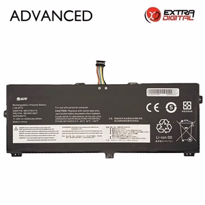 Klēpjdatora akumulators LENOVO L18L3P72, 4200 mAh, Extra Digital Advanced