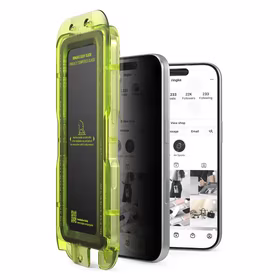 Ringke Easy Slide 2-komplekts privātuma stikls iPhone 17 Pro - melns