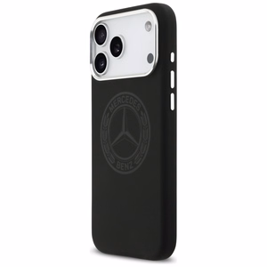Mercedes Силиконовый Vintage Logo MagSafe Чехол для iPhone 17 Pro Max - чёрный