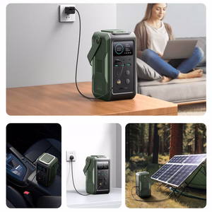 Portatīvais lādētājs Joyroom JR-PBF10 75000mAh 100W 3x USB-C 3x USB-A ar salokāmo lukturīti un rokturi (zaļš)