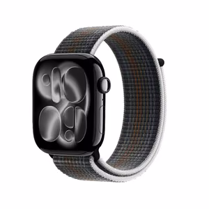 Crong Nylon Apple Watch sporta siksniņa, 44/45/46/49 mm, Midnight Run