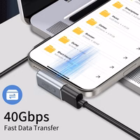 Tech-Protect Ultraboost AA03 USB-C leņķa adapteris - pelēks