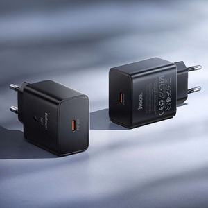 Telefona lādētājs Hoco USB C QC PD 45W N77 melns