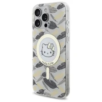 Hello Kitty IML Golden Leaves MagSafe viedtālruņa apvalks iPhone 16 Pro Max - balts