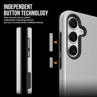 Perfectionists Trīsstūra korpuss Samsung G991 S21 5G sudraba krāsā