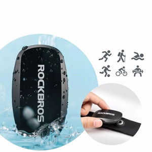 Rockbros HRM812 Bluetooth ANT+ sirdsdarbības sensora josta, IP67 – krāsa: melna