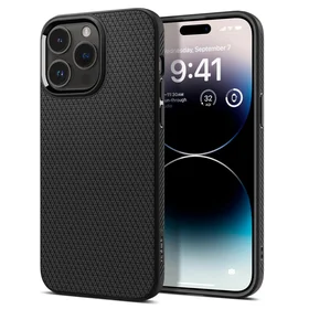 Spigen Liquid Air vāciņš iPhone 14 Pro Max – matēts melns