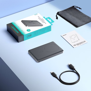 Joyroom JR-PBM08 Pro 22,5 W 10000 mAh ārējais akumulators ar bezvadu uzlādi un 2 x USB-C – pelēks