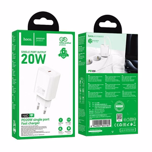Lādētājs Hoco USB-C QC PD 20W N60 balts