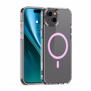 Etteri Krāsains Magnētiskais viedtālruņa apvalks iPhone 13 6,1" rozā