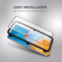 Crong 3D Armour Glass 9H Full Screen Tempered Glass Huawei P40 Pro + installation frame
