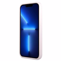 Guess GUHCP13SPSASBPU iPhone 13 mini 5.4 viedtālruņa apvalks, violets, Saffiano ar reljefu un metāla logotipu