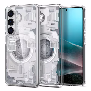 Spigen Ultra Hybrid Mag MagSafe Maciņš for Samsung Galaxy S26+ Zero One - Clear and balts