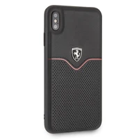 Ferrari cieta viedtālruņa apvalks iPhone Xs Max - melns/melns Off Track Victory