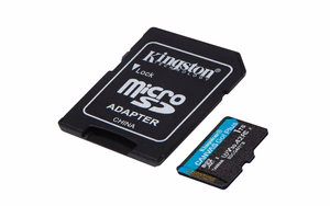 Kingston atmiņas karte 1TB microSDXC Canvas Go Plus Gen4 200MB/s A2 U3 V30 + adapteris
