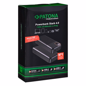 PATONA 9417 power bank Lithium Polymer (LiPo) 20000 mAh Black
