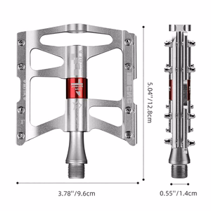 Rockbros JT410 4.10 velosipēda pedāļi ar 4 gultņiem – sudraba