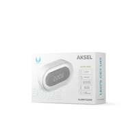 Modinātājs ar LED nakts gaismu PURE FNL-07 AKSEL balts, garš Forever Light