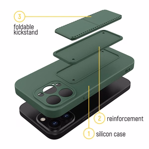 Wozinsky Kickstand Case Silicone Stand Cover for Xiaomi Redmi Note 11S / Note 11 red