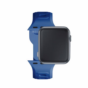 3mk silikona siksniņa Apple Watch, 42/44/45/46/49 mm, zils, lielais izmērs