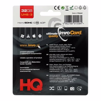 IMRO atmiņas karte microSD 32GB 100MB/s klase 10 UHS 3 ar adapteri SD