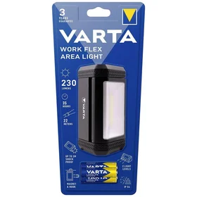 VARTA lukturis LED Darba elastīgs laukums 17648 + 3 x baterijas R6 (AA)