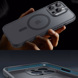 ESR Klasisks Pro komplekts Halolock Magnētiskais iPhone 16 Pro Max viedtālruņa apvalks - pelēks (m)