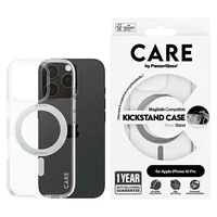 CARE by PanzerGlass Funkcionālais viedtālruņa apvalks ar statīvu iPhone 16 Pro 6.3" sudraba/sudraba Magnētiskais 1326
