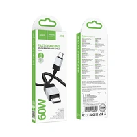 Kabelis USB C uz USB C Hoco 3A 60W 1 m X110 melns