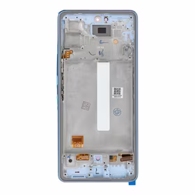 LCD ekrāns paredzēts SAMSUNG A53 A536 HARD OLED ar rāmi zilais