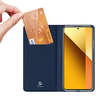 Dux Ducis Skin Pro apvalks ar atloku un kartes nodalījumu Xiaomi Redmi Note 13 5G - zils