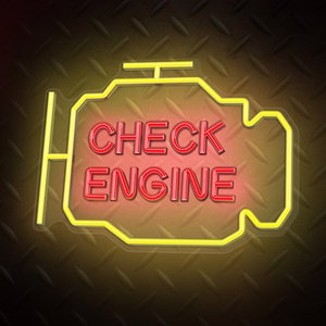 Neon PLEXI LED CHECK ENGINE dzeltens sarkans NNE21 Neolia