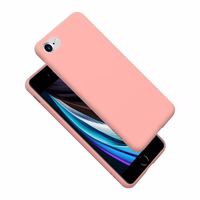 Crong Color Cover elastīgs maciņš iPhone 8/7 (smilšu rozā)